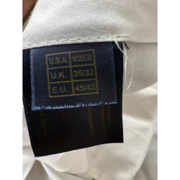 Brooks Brothers Size W35 L32 Career Pleated Straight Leg Pants Gray Button Zip - Picture 11 of 13